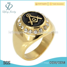 Hot sale pure gold wedding ring,new masonic ring jewelry